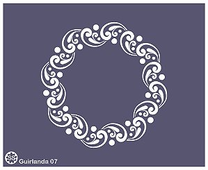 Guirlanda 07 - stencil 16 x 13 cm