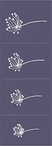 Dente-de-leão 08 - stencil 28 x 10 cm