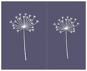 Dente-de-leão 15m - stencil 16 x 13 cm