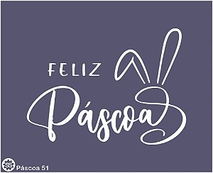 Páscoa 51 - stencil 16 x 13 cm