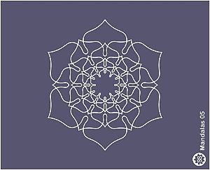 Mandala 05 - stencil 16 x 13 cm