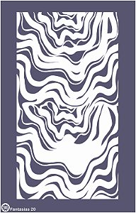 Fantasias 20 - stencil 25 x 16 cm