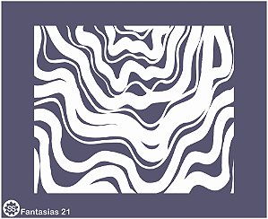 Fantasias 21- stencil 16 x 13 cm