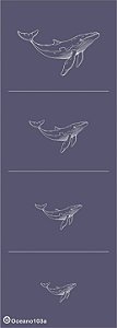 Oceano 103a - stencil 28 x 10 cm
