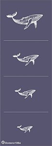 Oceano 106a - stencil 28 x 10 cm