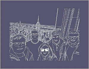 Stencil Self foto - Madalena - 20 x 20 cm