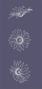 Floral 57 - stencil 28 x 13 cm