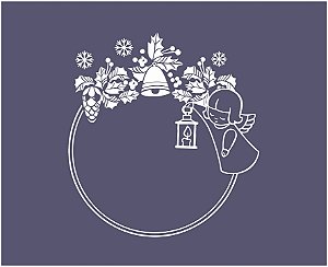 Natal 01 - stencil - 16 x 13 cm