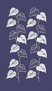 Floral 10 - stencil - 25 x 16 cm