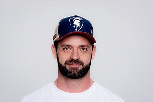 Boné New Trucker Red Ripped