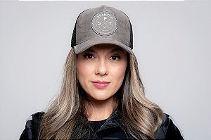 Boné New Trucker Gray Velvet