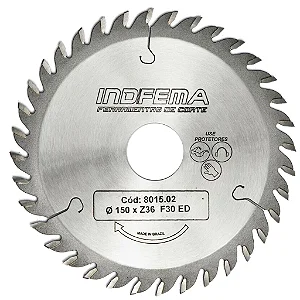 Disco Serra Circular Hm 150mm 36 Dentes 801502 Indfema