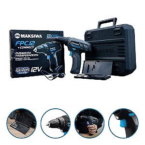Furadeira/Parafusadeira Recarregável 12v FPC12 Maksiwa