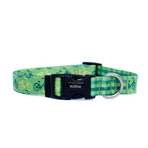 Coleira para cachorro BIKE - verde - WALKIEDOG