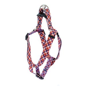 Peitoral para cachorro PLAID - vermelho e azul - WALKIEDOG