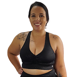 Top fitness nadador plus size