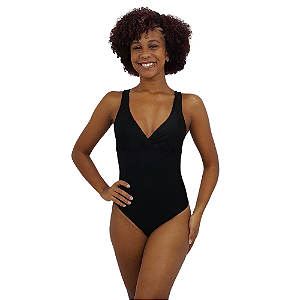 Maio decote v feminino