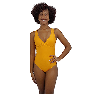 Maio decote v feminino