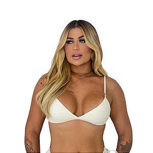 Top de biquini com acessorio feminino