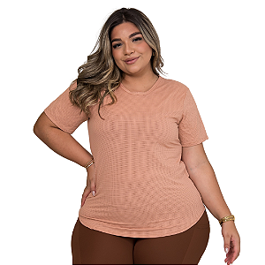 Blusa longline plus size