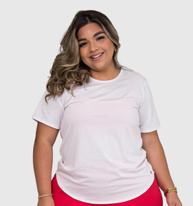 Blusa longline plus size