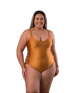 Maio trancado lateral plus size