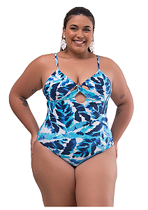 Maio luxo cruzado no peito plus size