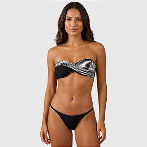 Conjunto de Biquini tomara que caia feminino e tanga moda praia Carolgava