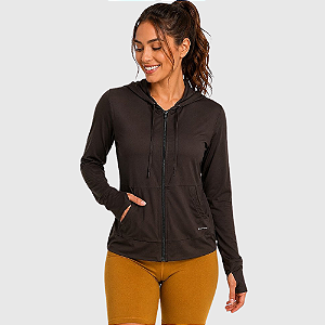 Jaqueta com capuz feminino
