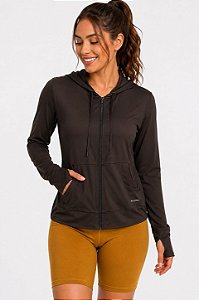 Jaqueta com capuz feminino