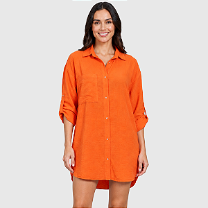 Saida de praia chemise feminina