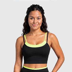 Top sobreposto feminino