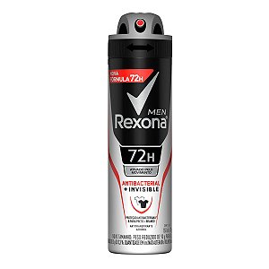 Desodorante Aerossol Men Invisible Antibacterial Rexona 150ml