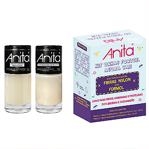 Base Fortalecedora Kit Unhas Fortes Anita, Agora Vai! 10ml cada