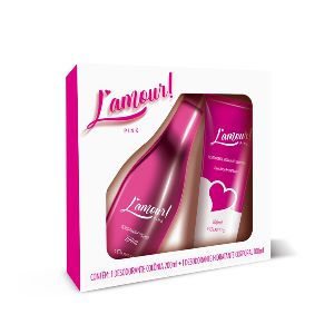 Kit Lamour Pink Colônia 200ML + Hidratante 100ML