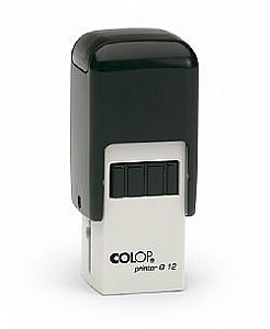 Carimbo automático quadrado personalizado marca  Colop Q12  impressão 12x12 mm