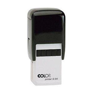 Carimbo automático personalizado quadrado marca  Colop Q24 impressão 24X24 mm