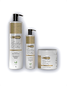 KIT EMBELEZAR CACHOS RARITY(Shampoo 500ml, Máscara 500g, Ativador 1lt)
