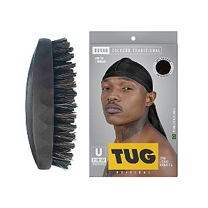 Kit Durag + Escova Hard Tug Brasil 360waves