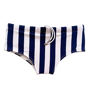 Sunga VM Clássica Estampada Listra Vertical Grossa Trancoso
