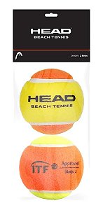 Bola Head Beach Tennis - Kit com 2 Bolas AMARELO/LARANJA
