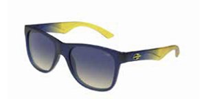 Óculos De Sol Mormaii Milao Ng Azul com Amarelo Fosco