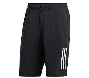 Shorts Adidas Tênis Club 3-Stripes Preto