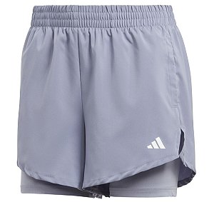 Shorts Adidas 2 em 1 Aeroready Made For Training Minimal Cinza