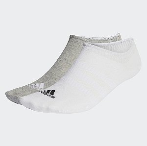 Meia Adidas Sportwear 3 pares (Branco, Cinza e Preta)