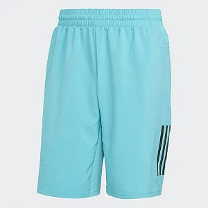 Shorts Adidas Tênis Club 3-Stripes Inch Ciano