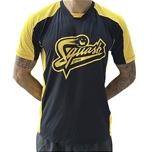 Camiseta Squash Store 2024 Preta e Amarela