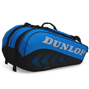 Raqueteira Dunlop 8R FX-Performance Thermo - Preta e Azul