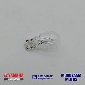 Lâmpada da Licença Traseira (12V-5W) - LINHA 300CC / XMAX (Original Yamaha)  - Mundyama Yamaha