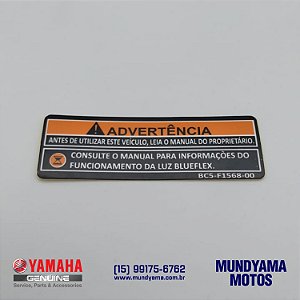 Etiqueta de Advertência (31) - YBR 125 / YBR 150 / XTZ 250 / FZ25 (Original Yamaha)